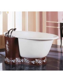 Mitigeur baignoire DUNAJ 4 trous en laiton chromé