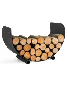 Porte bûches demi-lune TURYN en acier noir