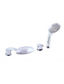 Mélangeur baignoire à cascade 4 trous en laiton