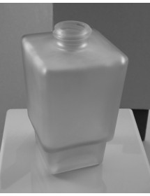 Distributeur de savon liquide en chrome et en verre VIA 6,5 x15x 12cm / 250ml