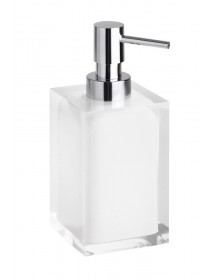 Distributeur de savon liquide carré à poser VISTA en résine / 250ml