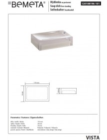 Set de 4 accessoires de salle de bain à poser VISTA en résine