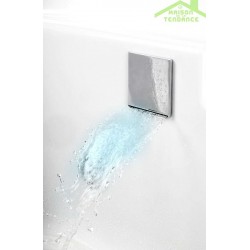 Mitigeur baignoire en chrome 3 trous