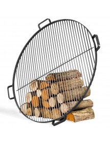 Braséro Barbecue Premium « SANTOS » 85 cm avec plaque de cuisson et range bois