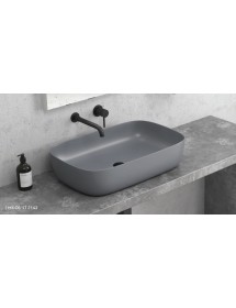 Vasque rectangulaire MILOS à poser sur un meuble de bain 60x39x14,5 cm