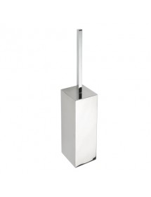 Goupillon de toilette mural en laiton chromé PLAZA 8,5x8,5x44 cm