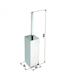Goupillon de toilette mural en laiton chromé PLAZA 8,5x8,5x44 cm Goupillon de toilette mural en laiton chromé PLAZA 8,5x8,5x44 cm