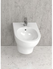 Bidet suspendu en porcelaine EOLIS 52x30x35 cm