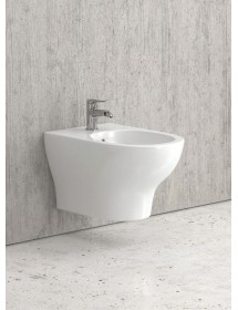 Bidet suspendu en porcelaine EOLIS 52x30x35 cm