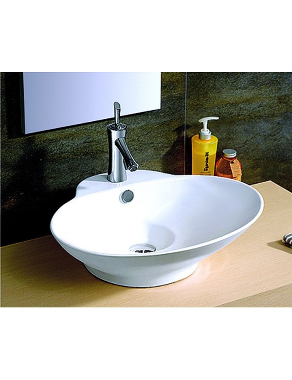 Vasque ovale à poser POCRE 61x49,5x20 cm en céramique