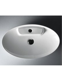 Vasque à poser ovale MADIO 61x36,5x12 cm en céramique