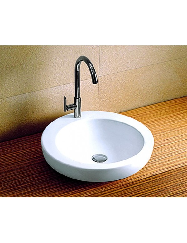 Vasque ronde à poser 46x46x14 cm en céramique