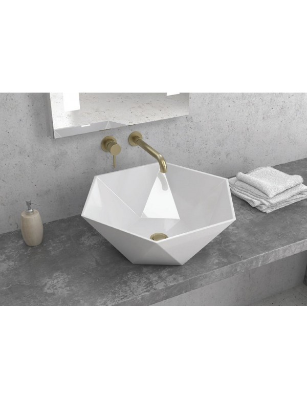 Vasque à poser sans trou MADIO 45x45x17 cm