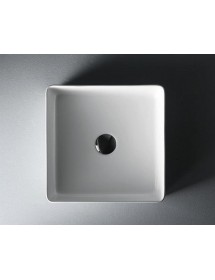 Vasque carrée à poser sans trou DINE-S 36x36x11 cm