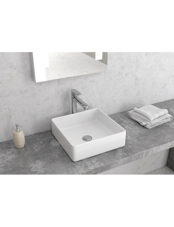 Vasque à poser sur un meuble de bain 49x43x14,5 cm en céramique