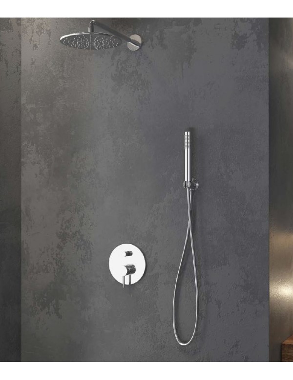 Ensemble de douche à encastrer ARTEMIS avec douchette en chrome Ensemble de douche à encastrer ARTEMIS avec douchette en chrome