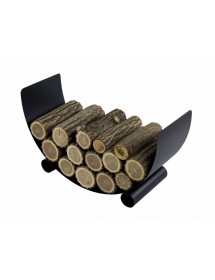 Porte bûches demi-lune TURYN en acier noir