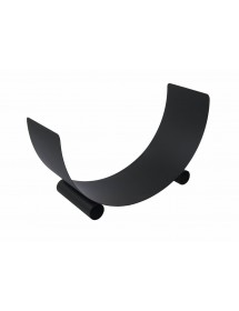 Porte bûches demi-lune TURYN en acier noir