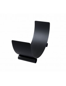 Porte bûches demi-lune TURYN en acier noir