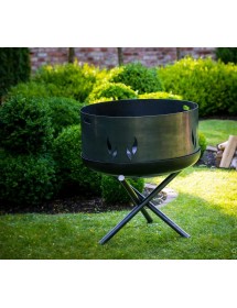 Pare-feu droit pour brasero en acier 60cm, 70cm, 80cm