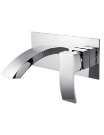 Mitigeur lavabo à encastrer GINKO en laiton chromé