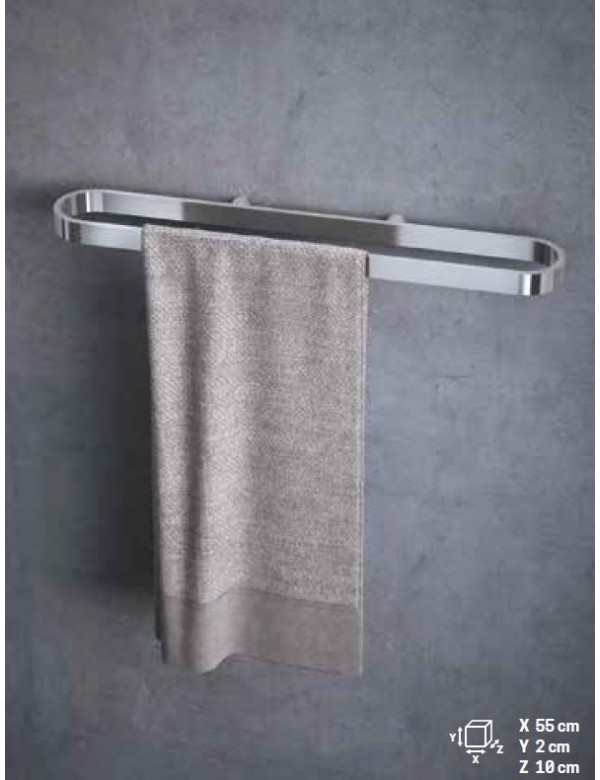 Porte-serviette mural NOVELLINI en laiton chromé