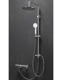 Set de douche mural chromé ELENI avec douchette