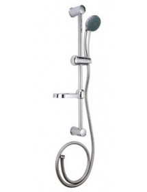 Set de douche mural chromé ANNA avec douchette 52,5 cm