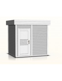 Cabine de sauna extérieur PRYMULA 4 places 253,8x203,8 x H.259 cm