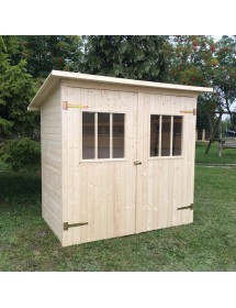 Abri de jardin LUCIOLE en bois épicéa 290x290 cm H. 234 cm