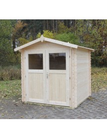 Abri de jardin LUCIOLE en bois épicéa 290x290 cm H. 234 cm