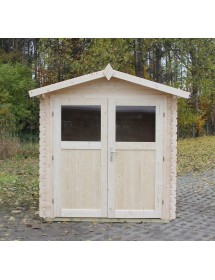 Abri de jardin LUCIOLE en bois épicéa 290x290 cm H. 234 cm