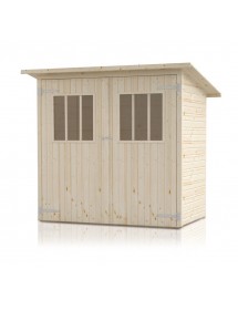 Abri de jardin CLONER en bois épicéa 150x120 cm H. 224 cm