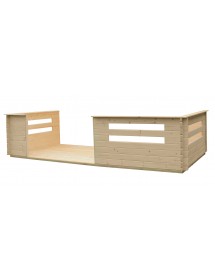 Maison de jardin JACINTHE en bois épicéa 340x340 cm H. 234 cm