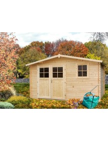 Maison de jardin NARCISSE en bois épicéa 440x340 cm H. 234 cm