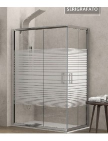 Parois de douche opaques NEW FLORA 100 H. 180 cm