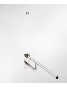 Barre d'appui relevable HELP en acier brossé 76x25x10cm