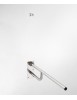 Barre d'appui HELP en blanc comaxite 76x25x10cm