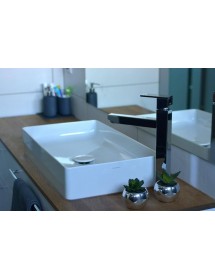 Mitigeur haut lavabo LOIRA sans siphon en laiton chromé