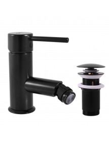 Mitigeur bidet SEINA avec bonde en laiton noir