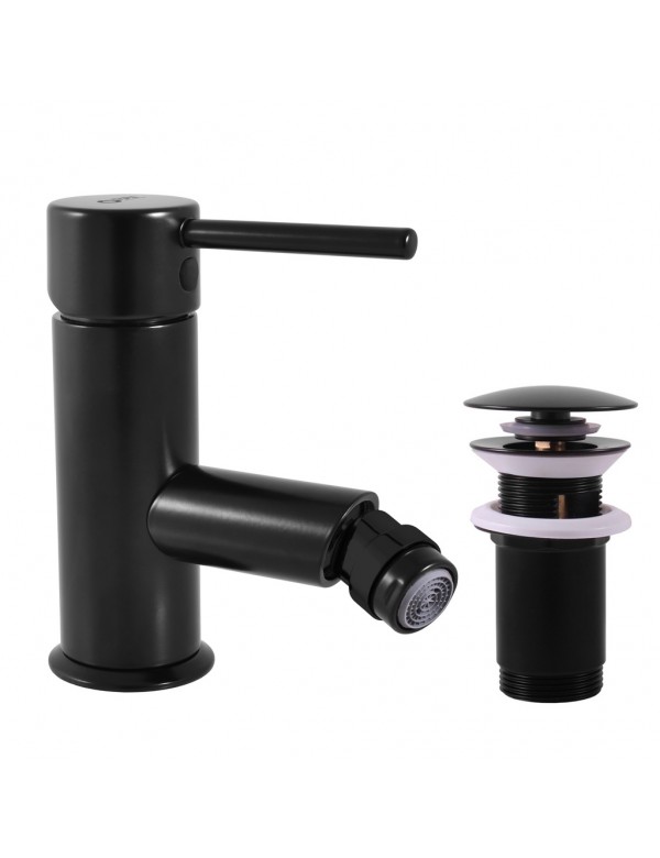 Mitigeur bidet SEINA avec bonde en laiton noir Mitigeur bidet SEINA avec bonde en laiton noir