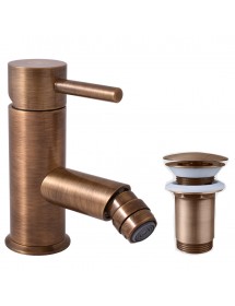 Mitigeur bidet SEINA avec siphon en laiton bronze
