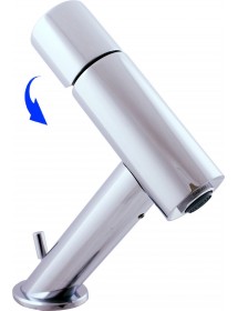 Mitigeur lavabo design SEINA avec siphon en chrome