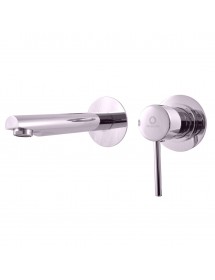 Mitigeur lavabo mural encastrable SEINA laiton chromé 8cm