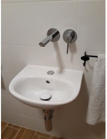 Mitigeur lavabo mural encastrable SEINA laiton chromé 8cm