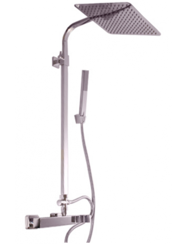Colonne de douche murale LOIRA 113 cm en chrome Colonne de douche murale LOIRA 113 cm en chrome
