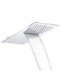 Tête de douche hydro luxe avec cascade anti-calcaire 55x23 cm