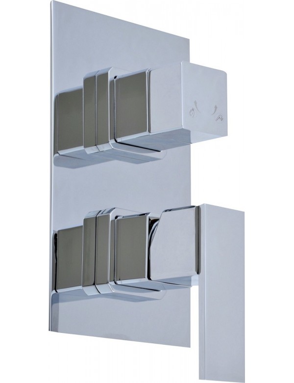 Colonne de douche avec cascade à encastrer avec cascade LOIRA