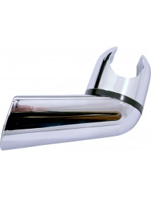 Mitigeur douche mural thermostatique en laiton noir mat sortie douchette bas