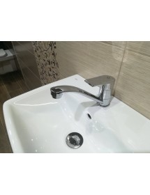 Mitigeur lavabo pivotant à long bras COLORADO en laiton chromé